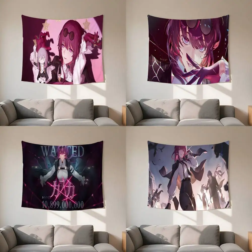 Kafkas-Honkais-Stars-Rail Tapestry Customizable Tapestrie Of Various Styles wall Hangings Celebrity Photo Printing wall Hangings
