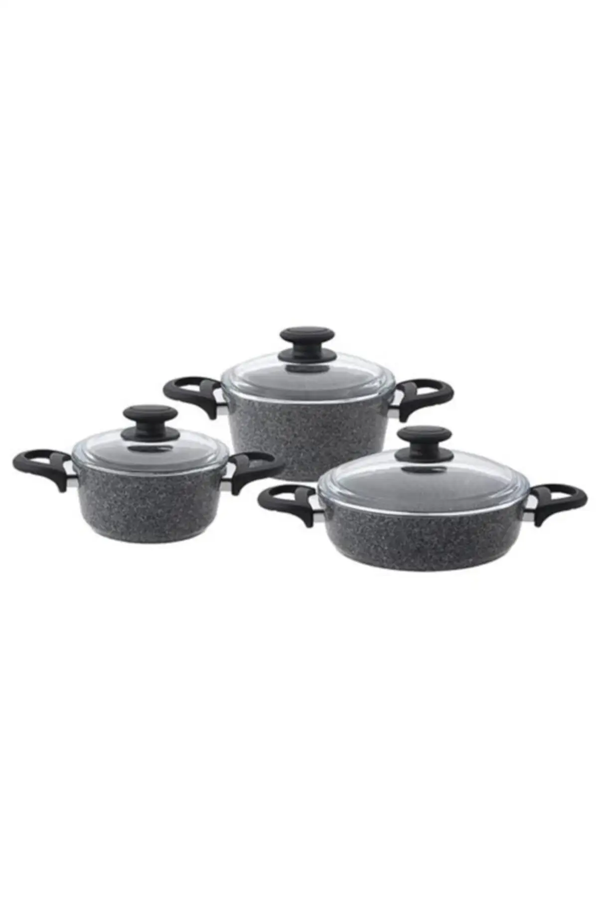 DOLBOVI titangranite 3-piece Midi Cookware Set (titan granite) Cookware Set