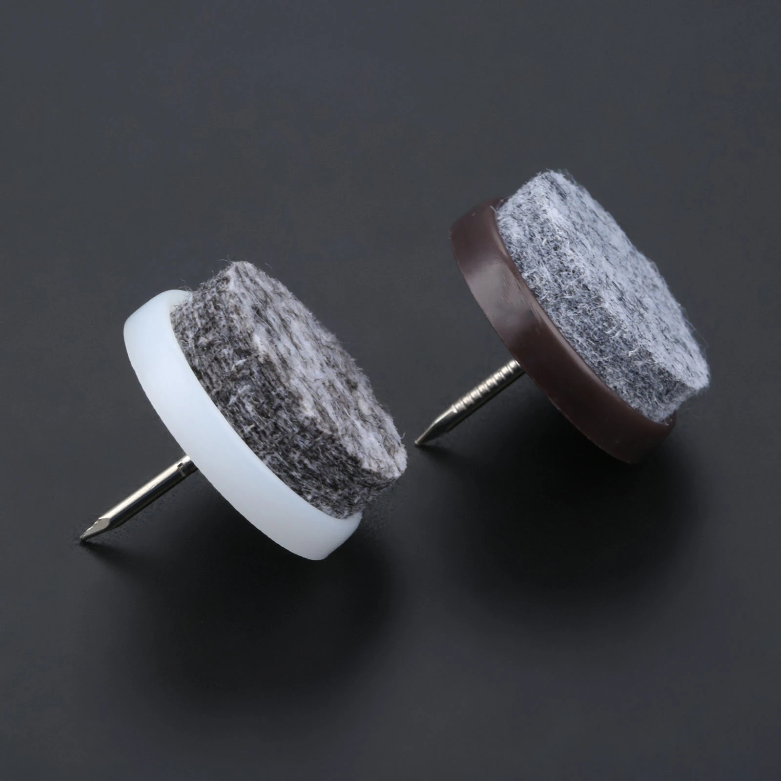 40 قطعة 20 مللي متر المنزلق الإنزلاق وسادة مستديرة مسمار على الأثاث ورأى وسادة تقليل الضوضاء الطابق حامي لمجلس الوزراء أريكة كرسي الجدول الساق قدم