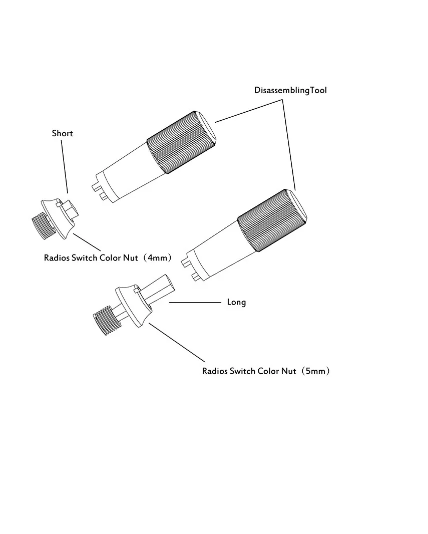 RC Transmitter Switch 2/3 Positions Reset Radiomaster OpenTX T16 T18 TX16S TX18S Frsky FlySky WFLY RadioLink Futaba JR ACCS