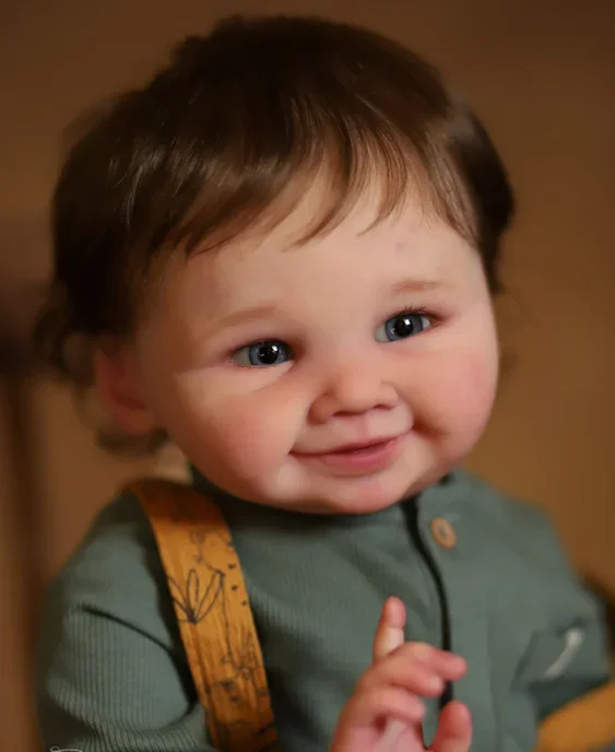 DLS 24 インチリボーン幼児キットブリンリーソフトビニールフレッシュカラー人形パーツボディと目 DIY