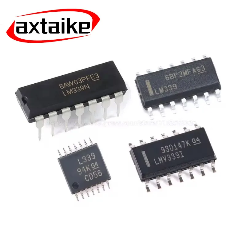 10PCS LM339 LM339N DIP-14 LM339DR LM339DT LM339DR2G LM339DG LM339ADR LMV339IDR LM339I SOIC14 LM339PWR TSSOP14 Analog Comparators