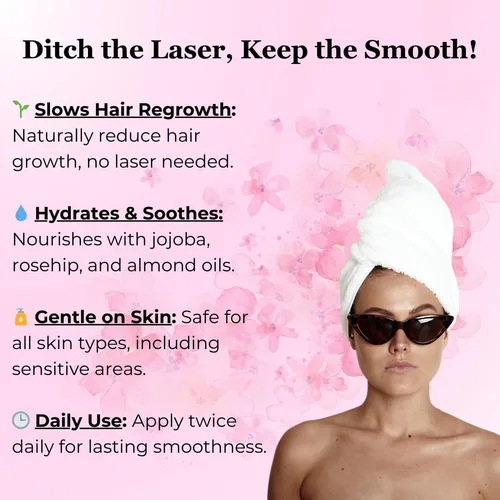 Imagen 2 del producto KOEC Cyperus Rotundus Oil para depilación, aceite de Cyperus hidratante y calmante para reducir el crecimiento del vello corporal, para todo tipo de piel