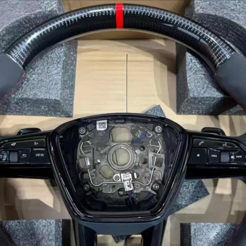 Customized Carbon Fiber Leather For Audi B8 C7 A6 C8 A8 S3 Rs3 Rs7 S5 R8 S4 Q3 Q5 Q7 Steering WheeI Car Interior Accessories - view 2