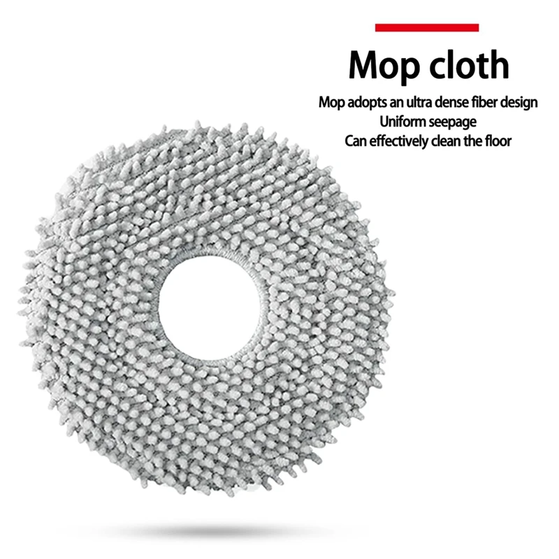 Main Brush Cover Kit Compatible For Roborock Qrevo Master /V20/ P10S Pro Vacuum Cleaner Robot Roller Side Brush Dust Bag