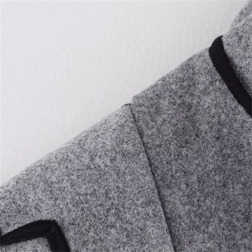 Dámská volná bunda s dlouhým rukávem, kulatým výstřihem v kontrastním stylu s malou vůní, jarní a letní nová - náhled 6