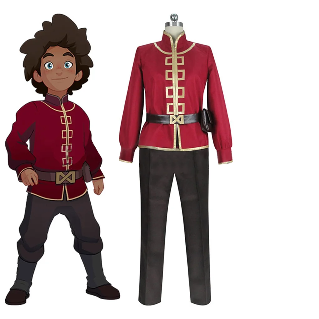 De Draak Prins Cosplay Prins Ezran Cosplay Mannen Ridder Pak Cosplay Anime Mannen Halloween Pak Party Kostuum
