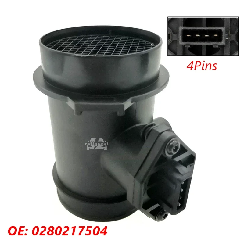 0280217504 medidor de flujo de aire masivo Sensor MAF para Volkswagen Golf Jetta VR6 Passat GLS GLX 021906462 021 906 462 0 280 217 504