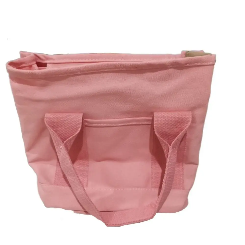 Multi-pocket Japanese Style Crossbody Bag Zipper Large Capacity Canvas Shoulder Bag Message Bag Shopping Bag Pure Color Tote Bag