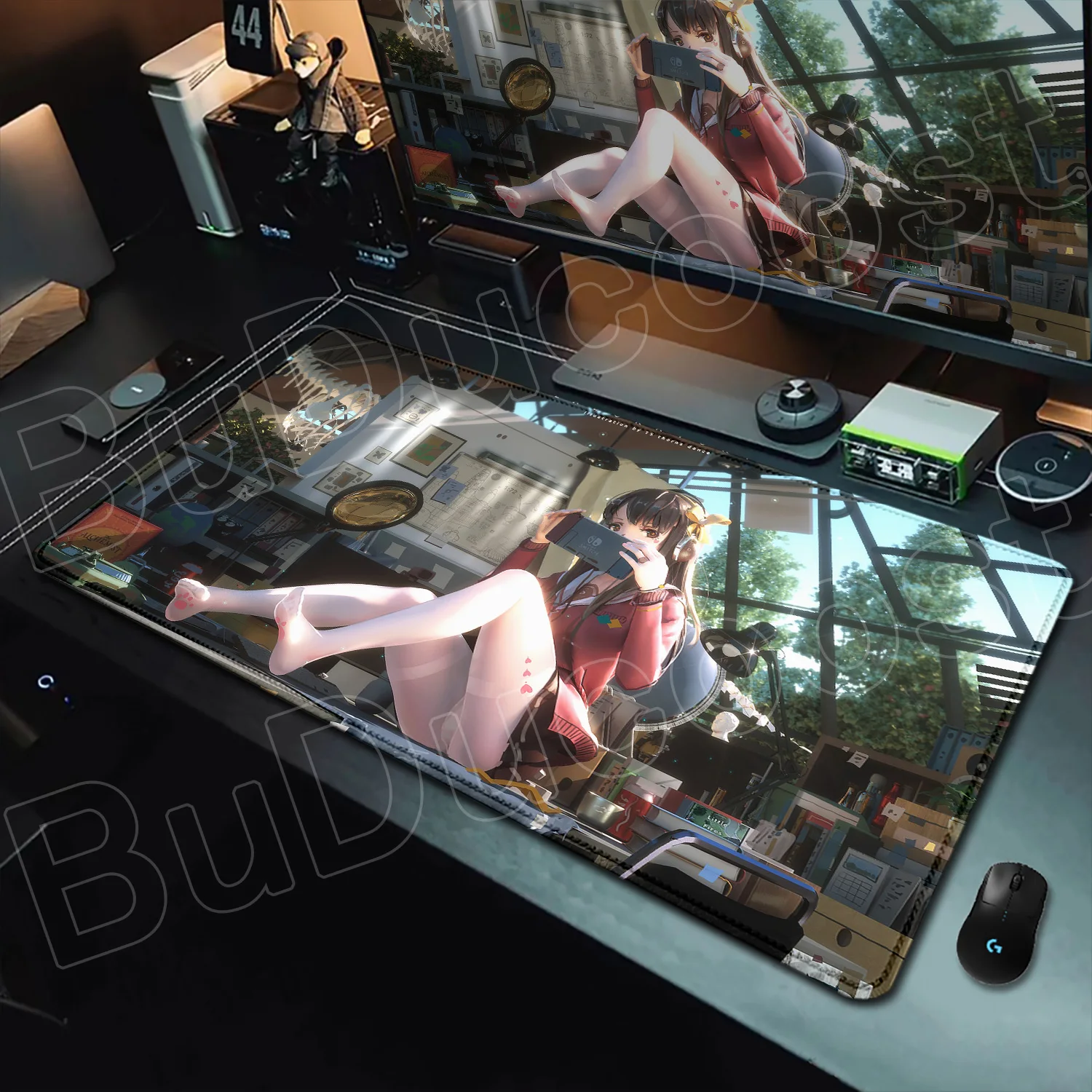 New Beautiful Girl Gaming Mouse Pad Advanced Game Console Office Desk Professional Keyboard Pad Electronic Anime Girl Mouse Pads