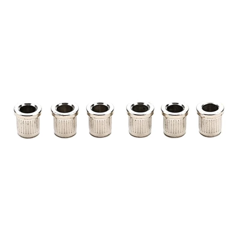 6Pcs Guitar Through Body String Ferrules Replacement Guitar String Caps Mounting Buckle Electric Guitar Parts Enduring