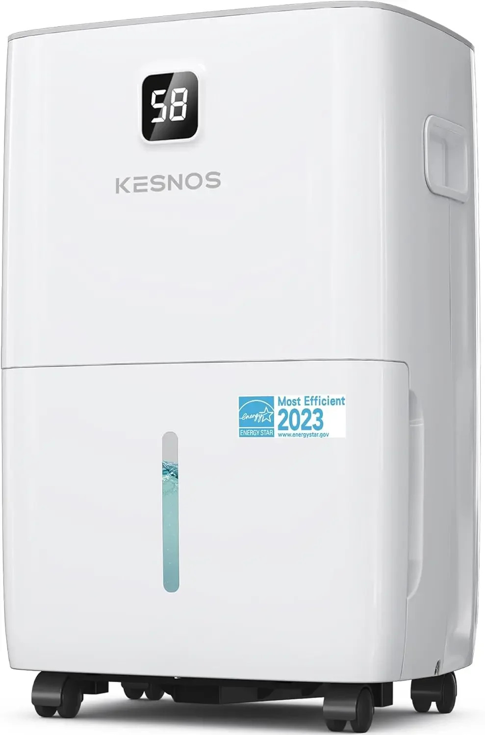 Kesnos 80 Pints Most Efficient Energy Star Dehumidifier with Front LCD Display for Home, Large Room - 5,500 Sq. Ft.