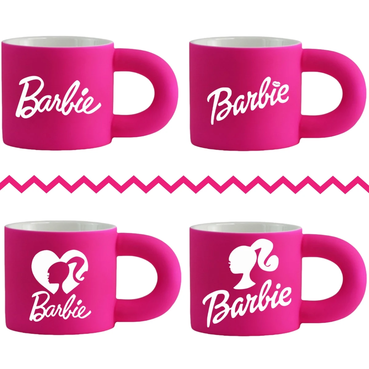 Kawaii Barbie Cute Coffee Mug Anime Women Fashion 330ml Ceramic Breakfast Milk Juice Tea Coffee Handle Cup Birthday Gift Kitchen