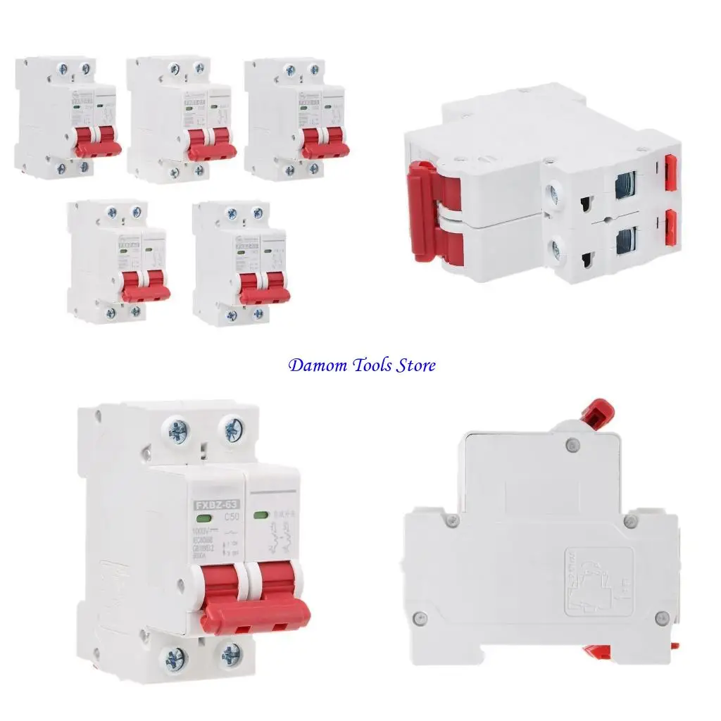 

57be 2p 1000V Солнечный мини -автоматический выключатель 10A/16A/32A/50A/63A MCB для фотоэлектрической системы