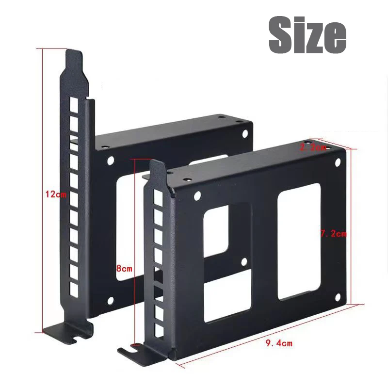 PCI SSD HDD 금속 장착 브래킷 어댑터용 하드 드라이브 트레이 거치대, 2.5 \