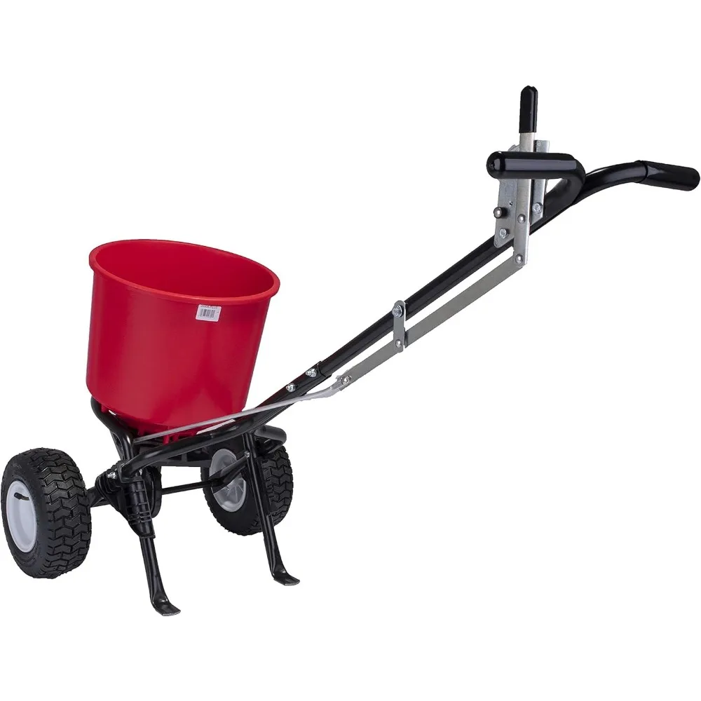 2600A-Plus 40 LB (18 KG) Walk-Behind Broadcast Fertilizer Spreader, Garden Seeder, Salt Spreader w/9-Inch Pneumatic Wheels