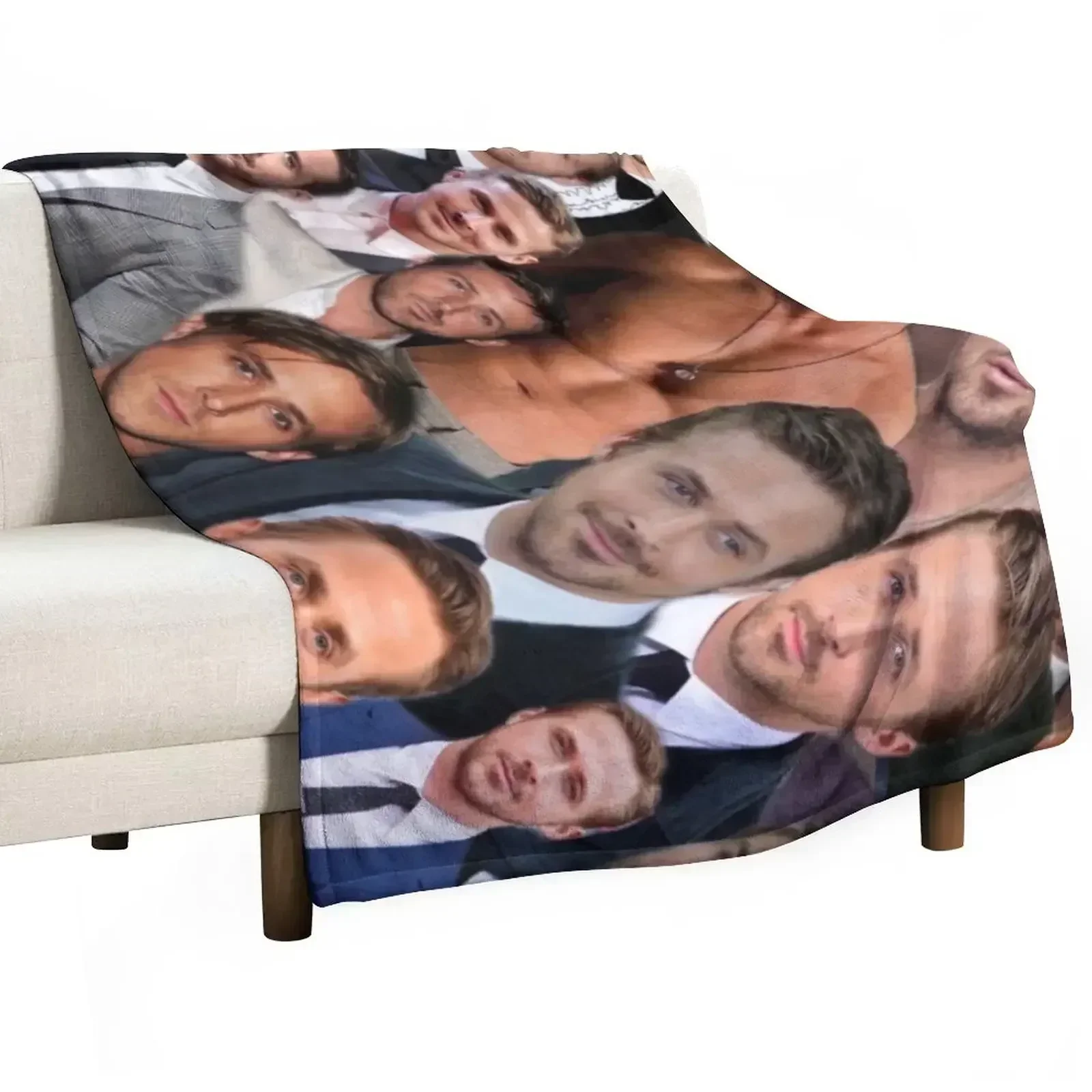 ryan gosling photo collage Throw Blanket Decorative Sofas warm winter Furrys Hairys Luxury Throw Decorative Throw Blankets