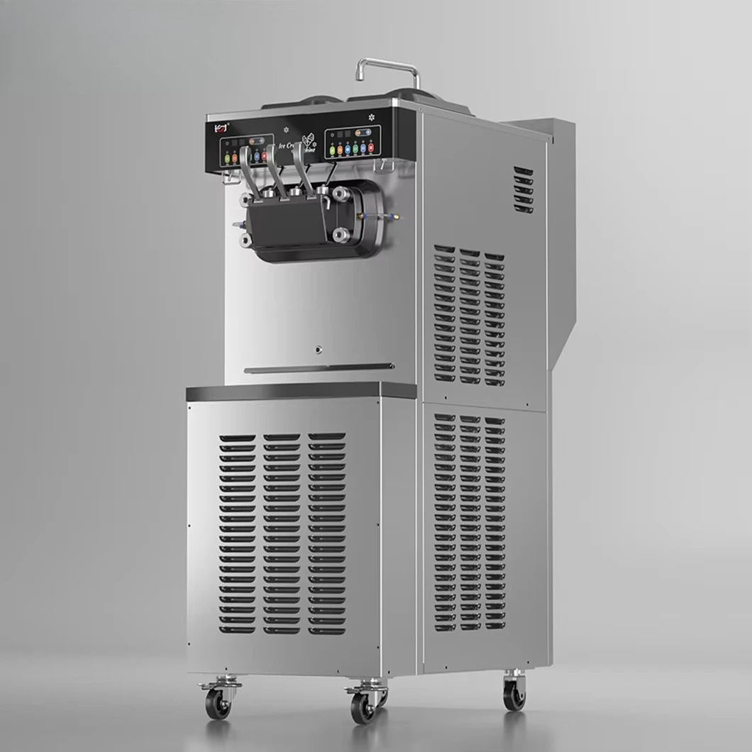 RB3150A-LS168 Electric Automatic Stainless Steel Floorstanding Ice Cream Machine with Three Flavors for Commercial Use