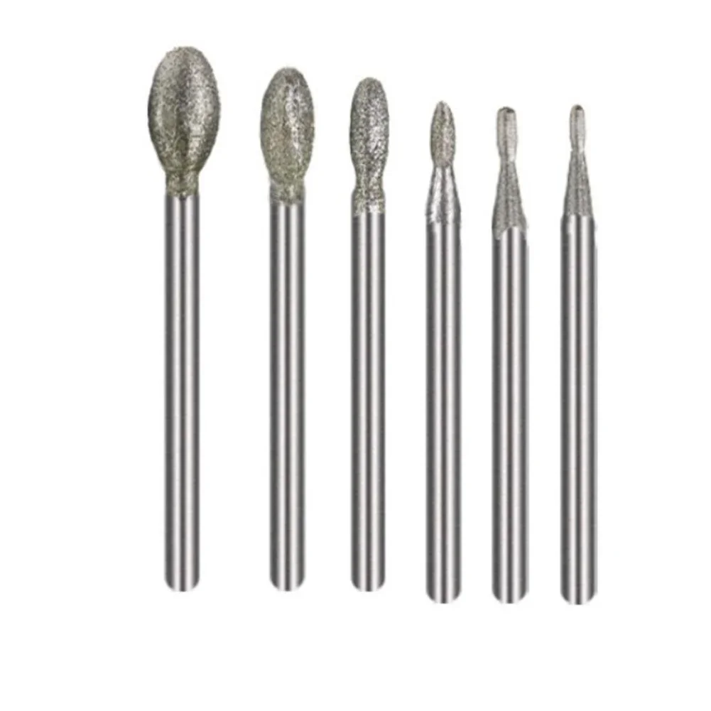 6Pc Nagel Boor Frezen Snijders Voor Manicure Pedicure Cuticula Schoon Gereedschap Nagelvijl Slijpen Kop Accessoires