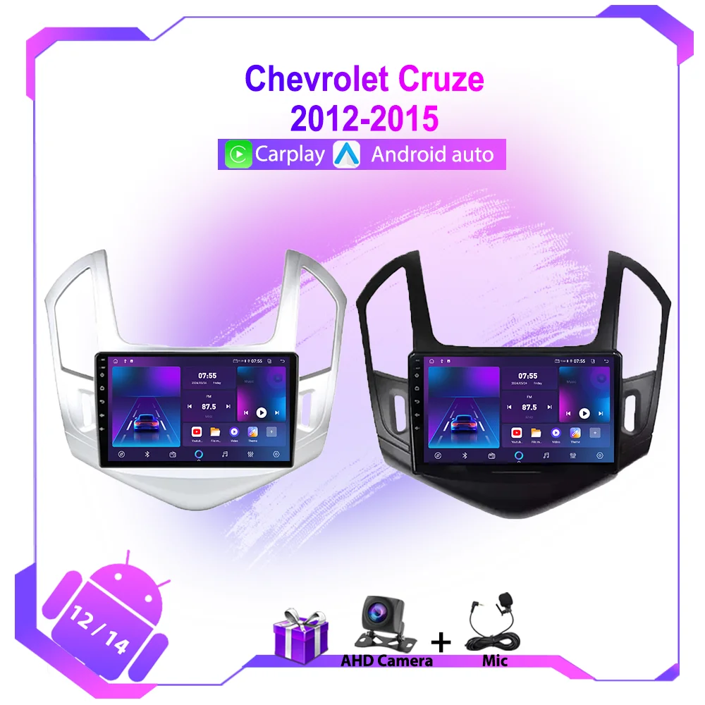 

Автомобильный радиоприемник Carplay Android для Chevrolet Cruze 2012-2015, мультимедийный видеоплеер, GPS-навигация, BT 2 Din, стерео головное устройство