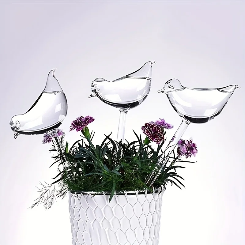 5Pack of Delightful Bird-Shaped Self-Watering Globes - Effortless Automatic Watering for Healthy Plants, Innovative Self-Waterin