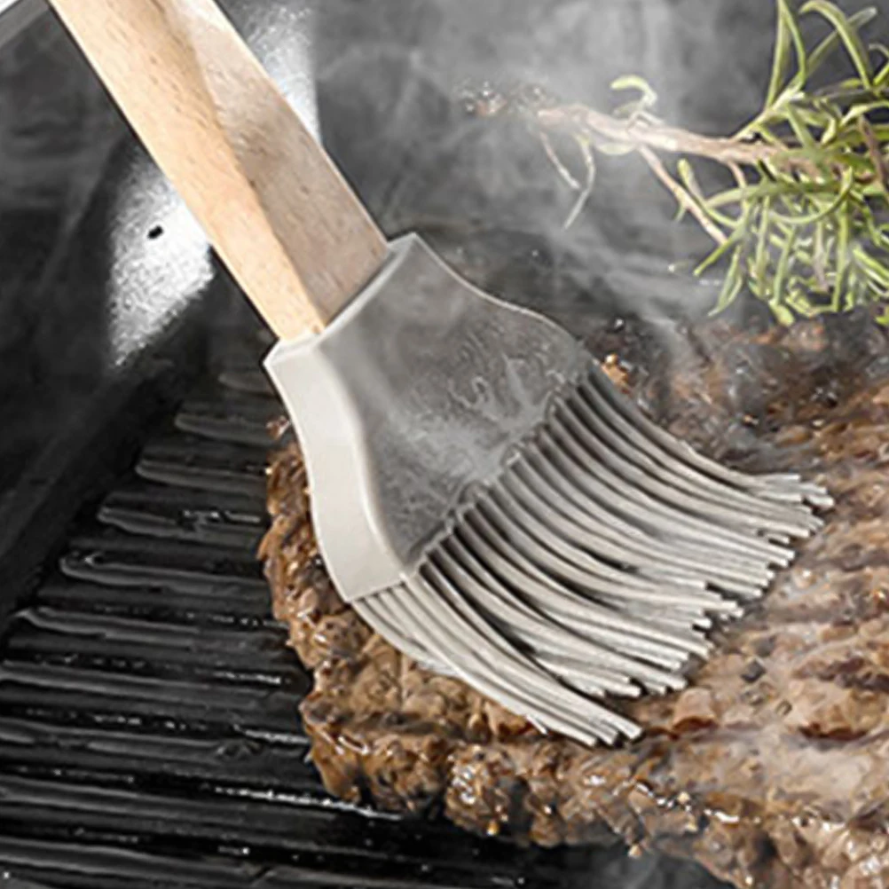 

3Pcs Silicone Scraper Set with Wooden Handle Baking Tools for Cake Cream Pastry Cooking High Heat Resistant Non Stick Easy