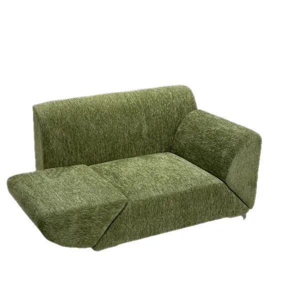 

Italian minimalist single flying wing sofa leisure chair designer rotating armrest single casual fabric sofa