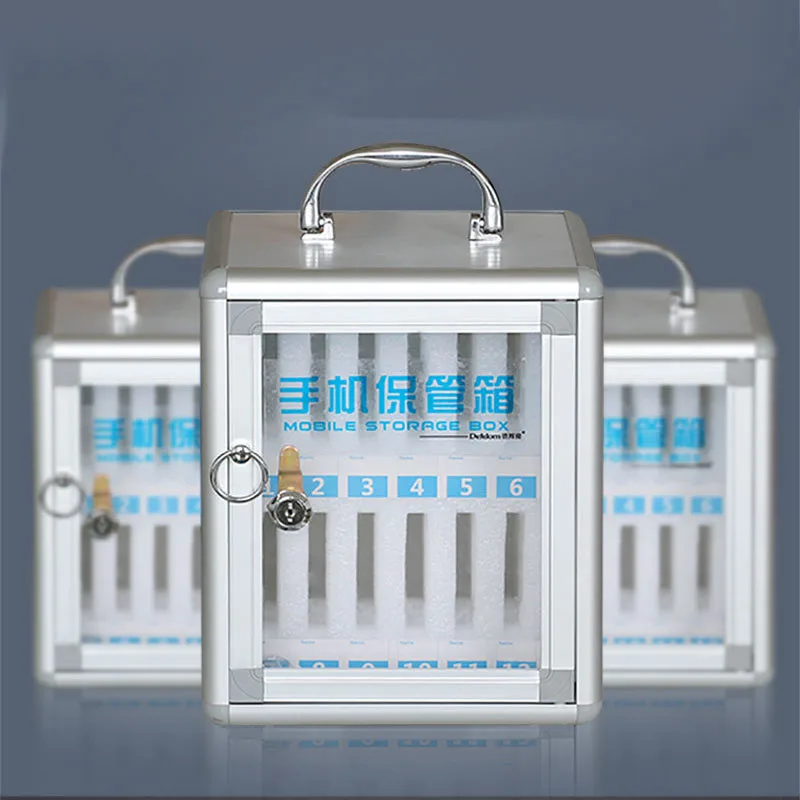 6/12/24/36/48/60 slots Mobile phone storage box, company meeting storage box, mobile phone storage cabinet