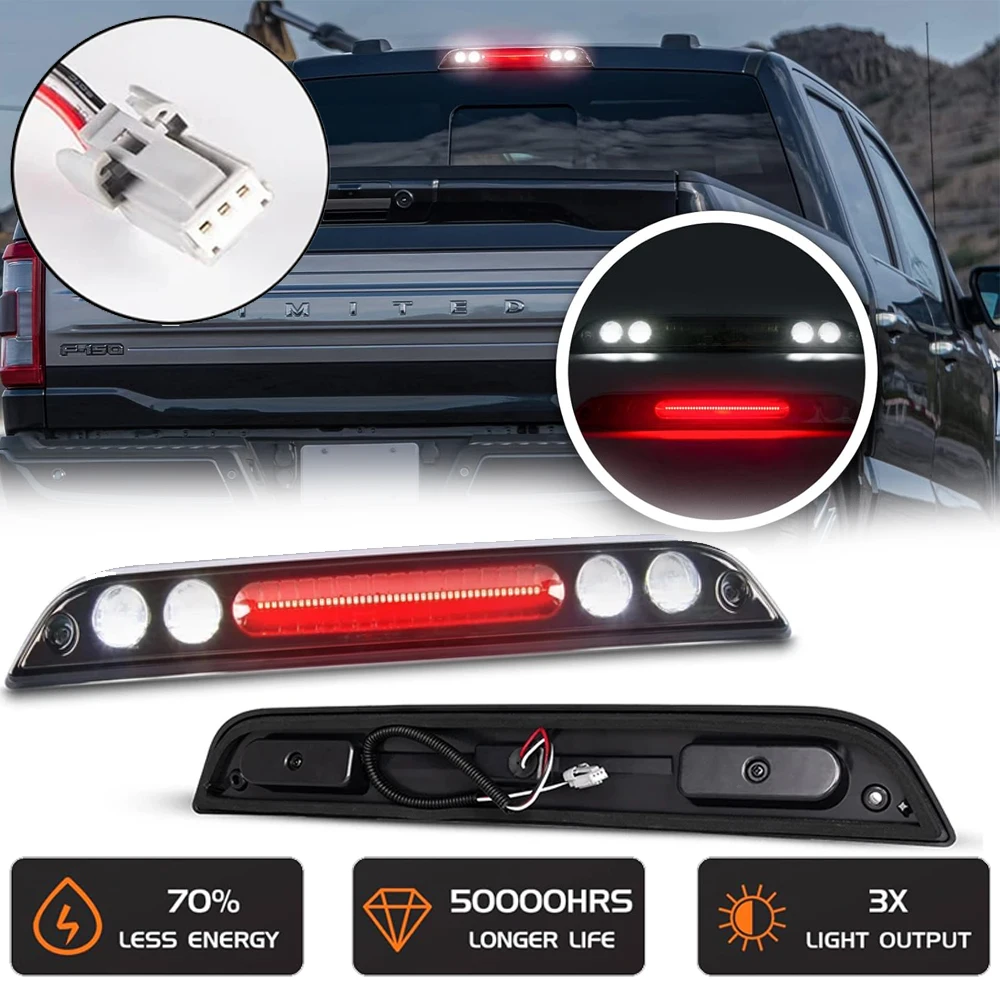 

Replace High Mount LED 3rd Brake Reverse Warning Light For Ford F150 F250 F350 F450 ranger Maverick Truck DRL Signal Lamp