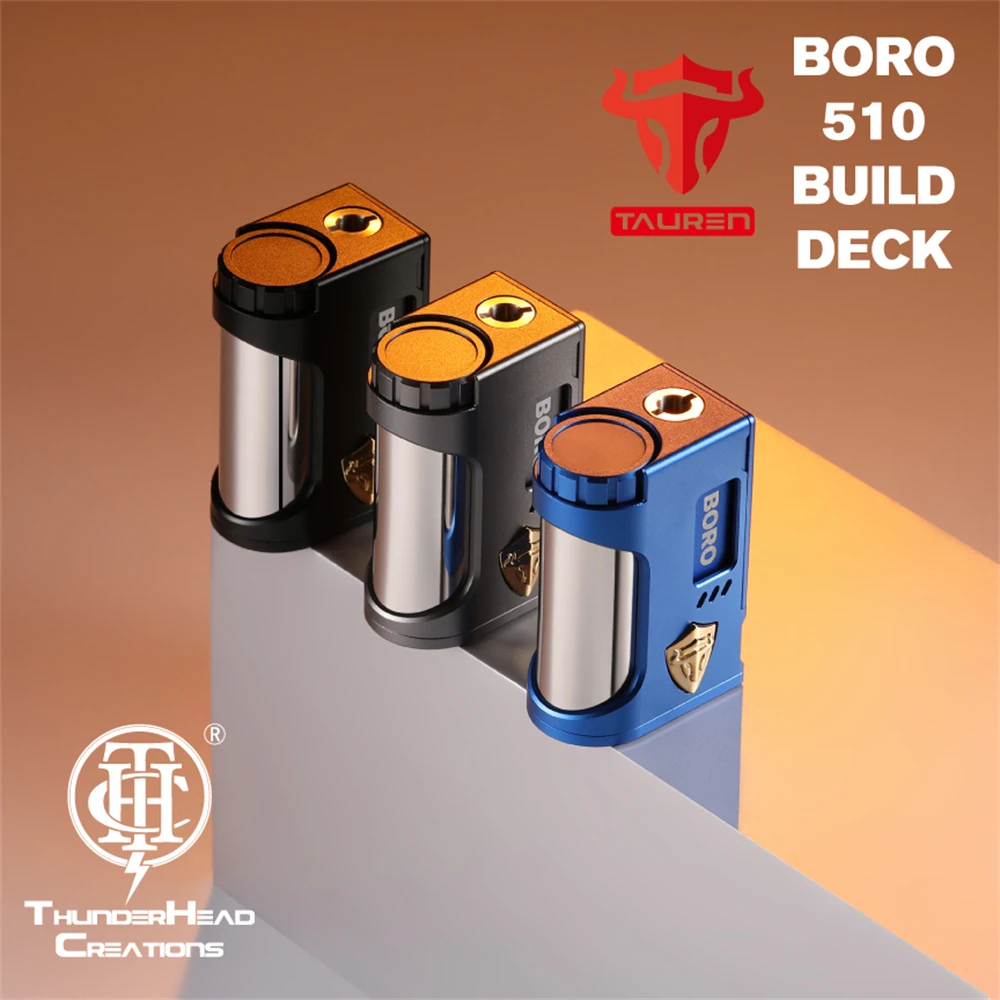 Original Tauren Boro Mod MECH/CHIP 2 In 1 Aluminum Compatible with Boro Mod 18650/20700/21700 Battery 510 Drip Tip X-chip