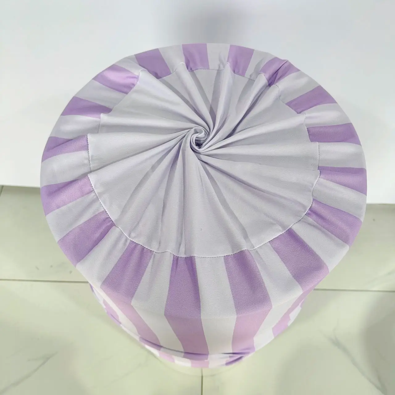 紫色と白のストライプのシリンダーカバー,装飾アクセサリー,誕生日,結婚式,ベビーシャワー用