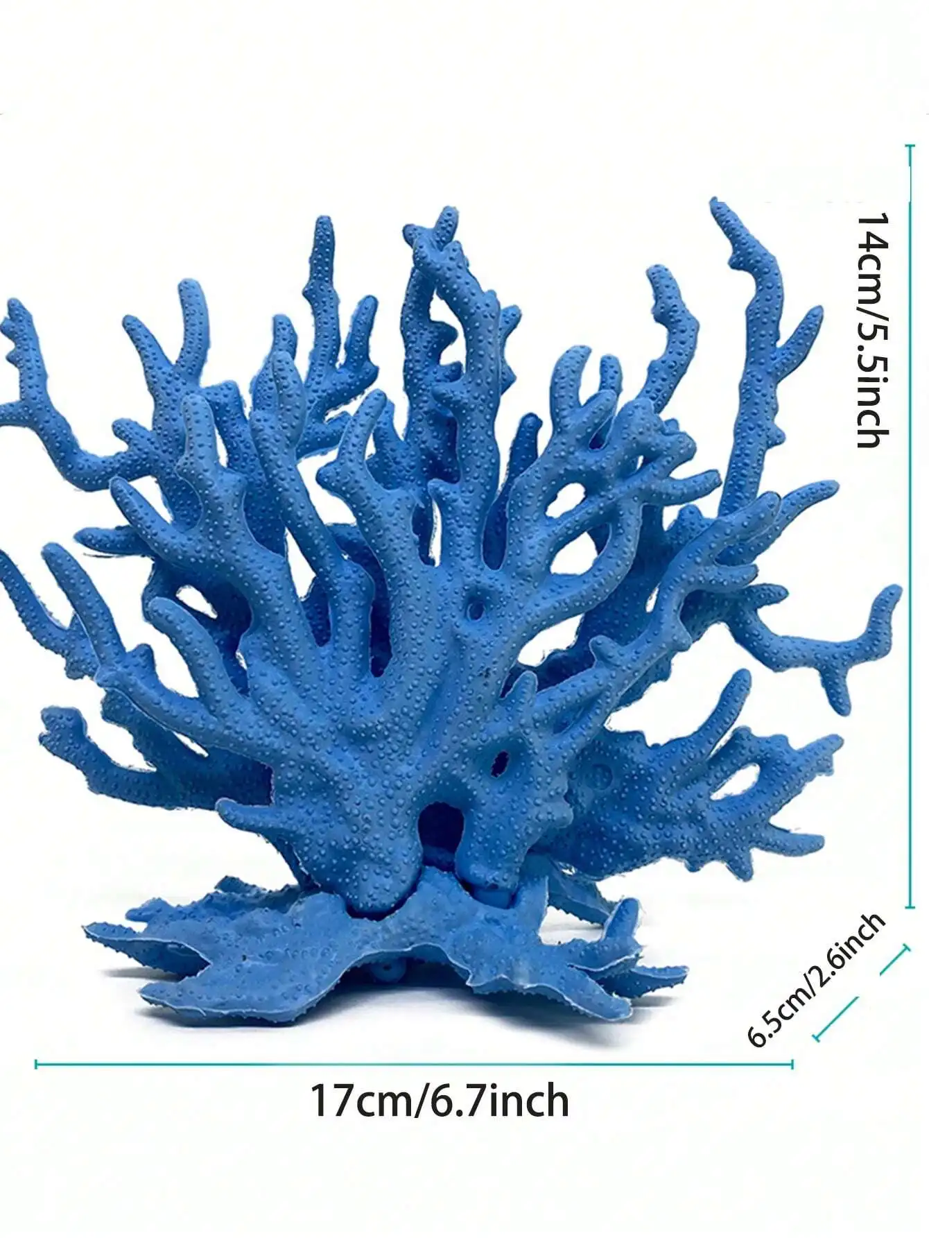 1pc Coral Reef Aquarium Decoration Set - Coral Tree Branch, Artificial Rocks, Shells, Seaweed, Iron Deadwood