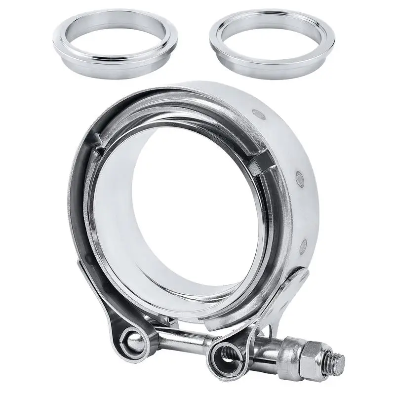 

Выхлопная лента, зажим для шланга, выхлопная труба, V-образные зажимы, встраиваемое открытие, не протекающее соединение, инструмент для внедорожников, седанов, мини-автомобилей и т. Д.