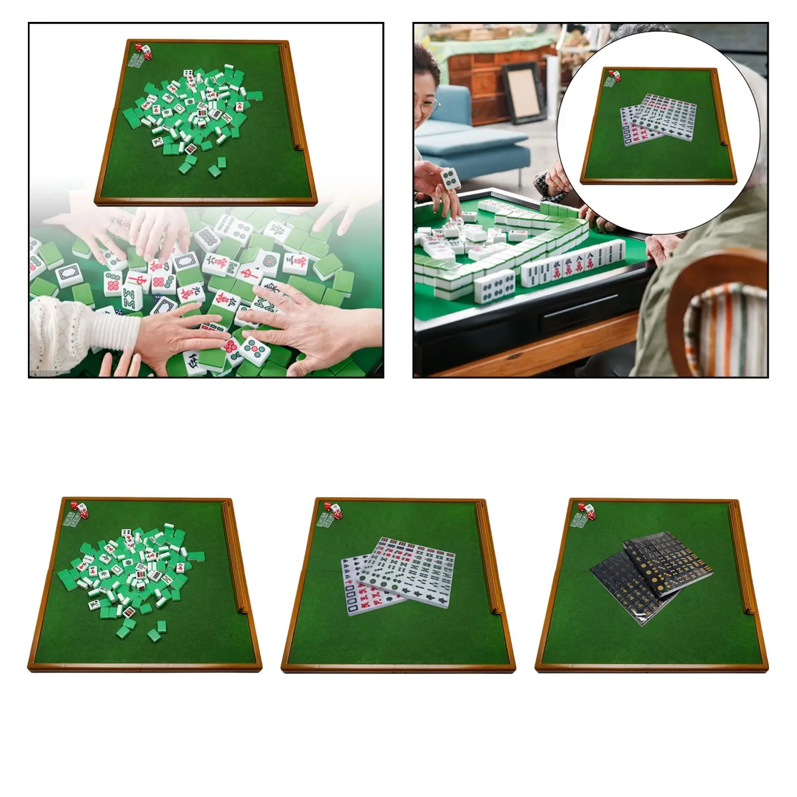 Chinese Mahjong Game Set Classic Tiles Games for Party Chinese Game Play