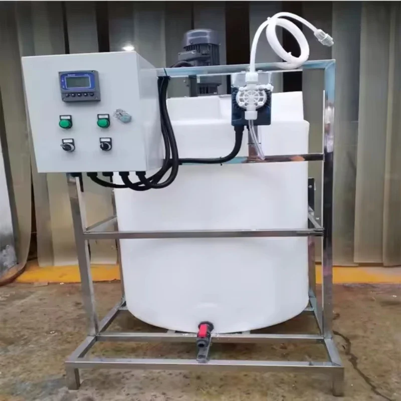 

High quality cylindrical/tapered polyethylene water tank with industrial electric liquid soap mixer