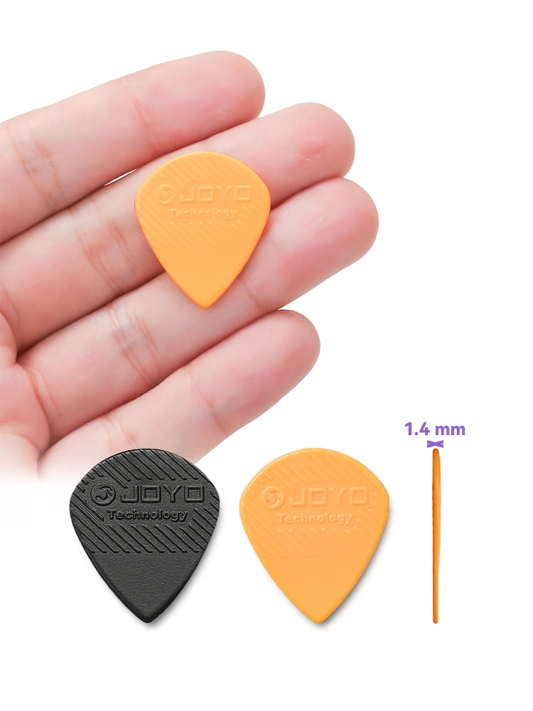 6/12 Pieces JOYO Nylon Guitar Picks Jazz Shred JPK-01 1.4mm Fits Acoustic Guitar, Electric Guitar, Bass