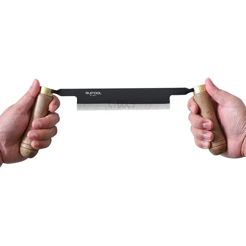 Woodworking Draw Knife European Style Straight Debarking Knife Bark Shovel Tree Peeling Planing Knife Wooden Chamfering Tools