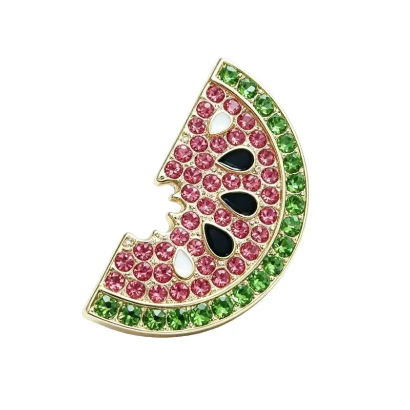1Pc Unique Kawaii Watermelon Brooch Cute Fruit Lapel Pin Fashion Charm Jewelry for School Bag Coat Outfit Accessory