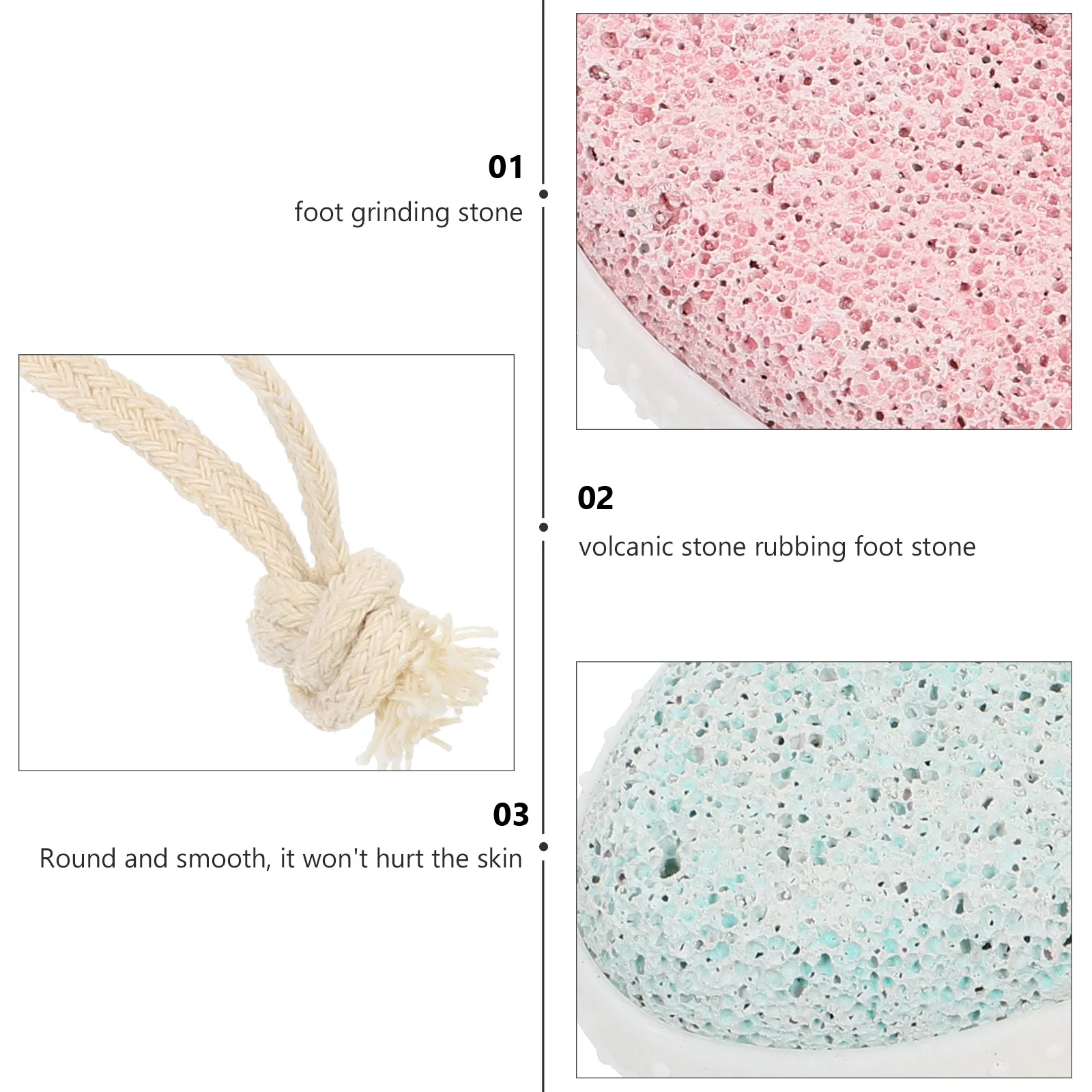 

2pcs grade Pumice Stone Foot Care Tool Durable Pumice Stone Scrubber Green Color Callus Remover Dead Skin Scrubber Nail File