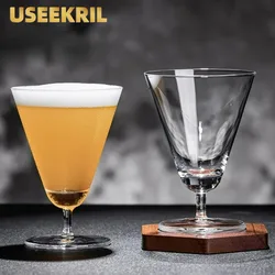 Japanese Style Martini Glasses Cups Small Cocktail Glass Cups Triangle Martini Glasses Cup Transparent Goblet Glass Cup Bar Tool