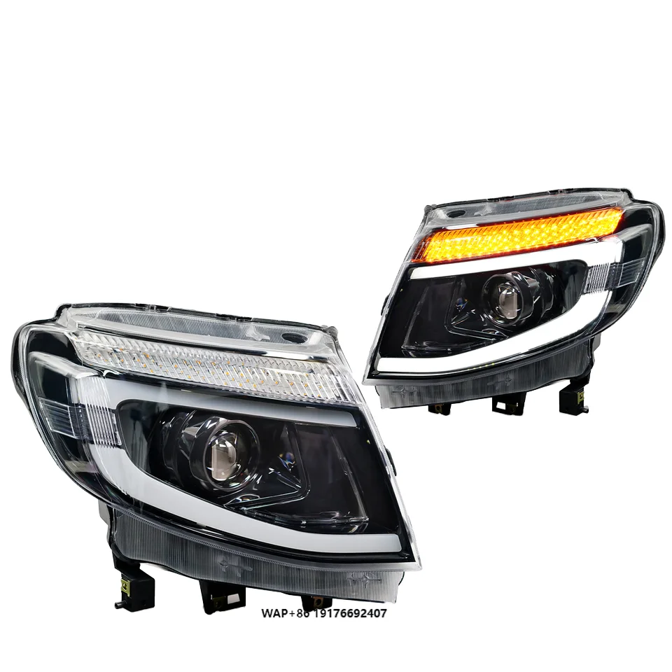 

Headlight forFord Ranger Raptor T6 2012-2015 Head Lamp with DRL and Sequential Turn Signal Full Led Car Headlight Plug and Play