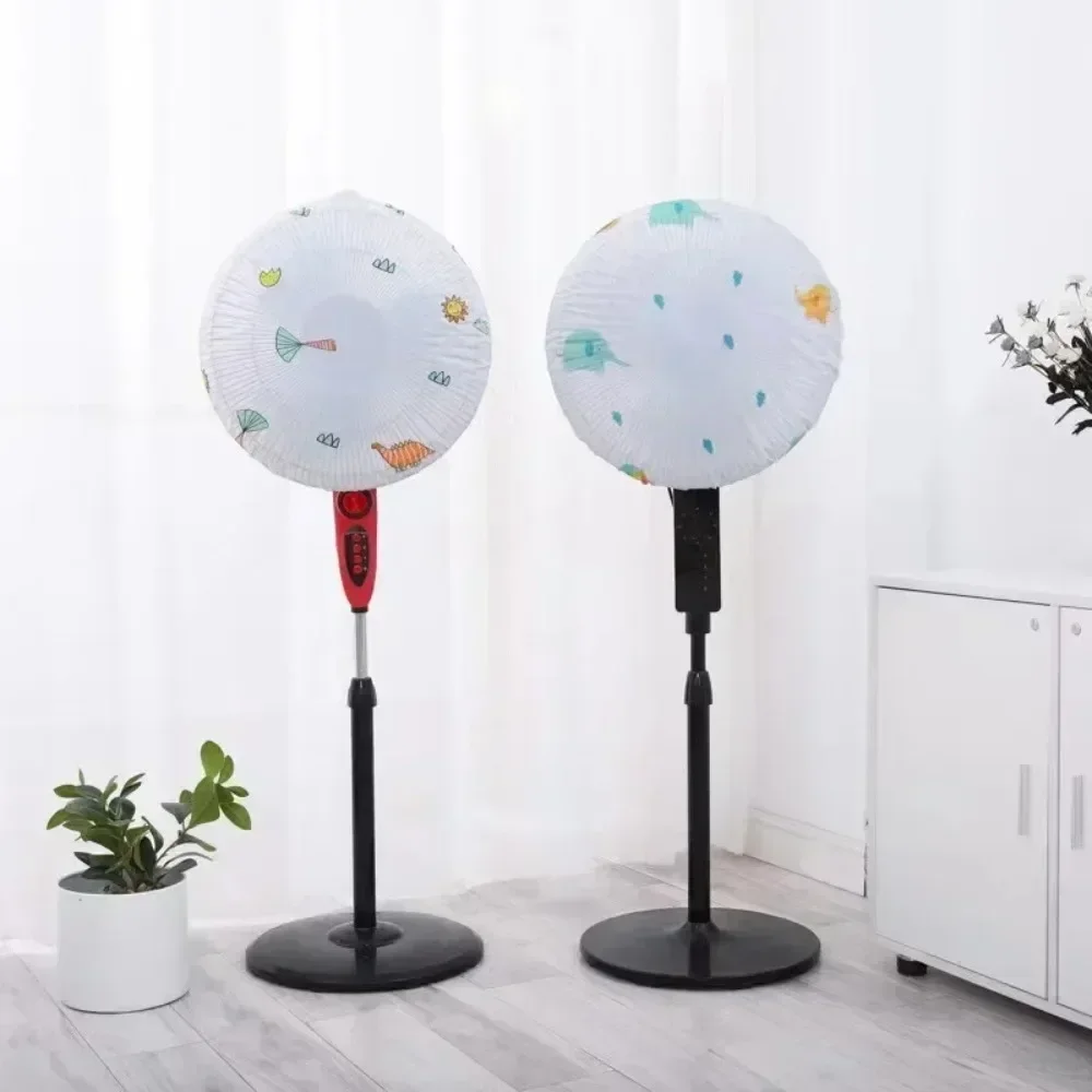 Luva de ventilador lavável de dois estilos, à prova d'água, à prova de poeira, protetora, redonda, capa de ventilador elétrico para piso de ventilador com pedestal