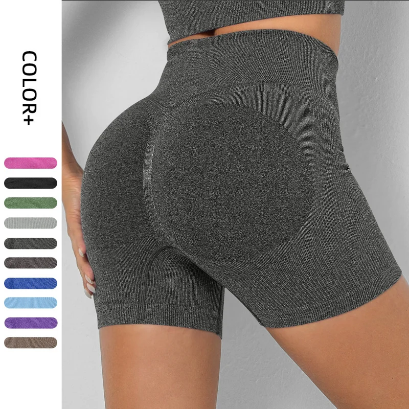 

Women Shorts Summer Fashion High Waist Yoga Workout Leggings Scrunch Butt Elastic Female Casual Sport Seamless Gym Fitness Short