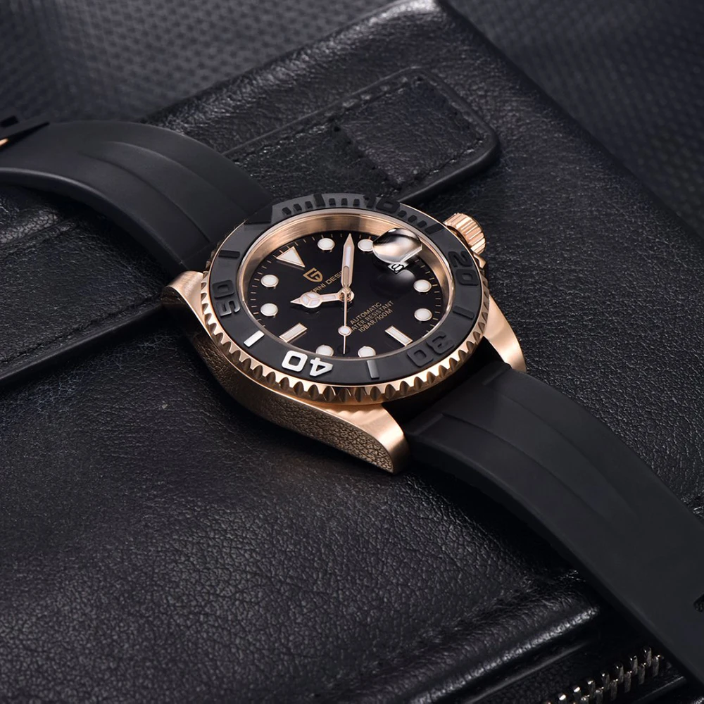 PAGANI DESIGN Zegarek Automaty – Luxury Watch Gold And Black recenzja i cena
