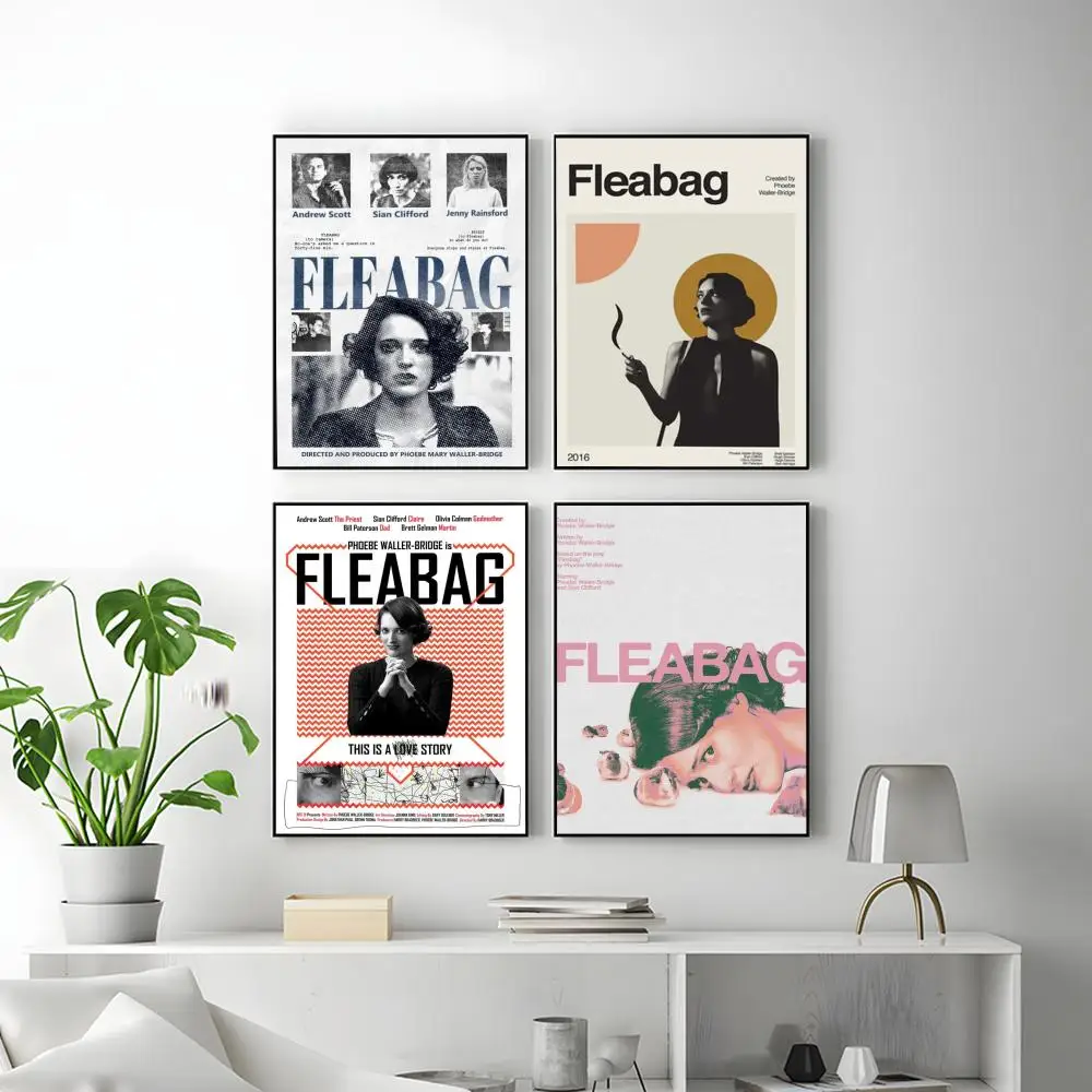 F-Fleabag Movie Poster HD Versatile Waterproof Wall Decor Self Adhesive Perfect for Any Room & Ideal Gift