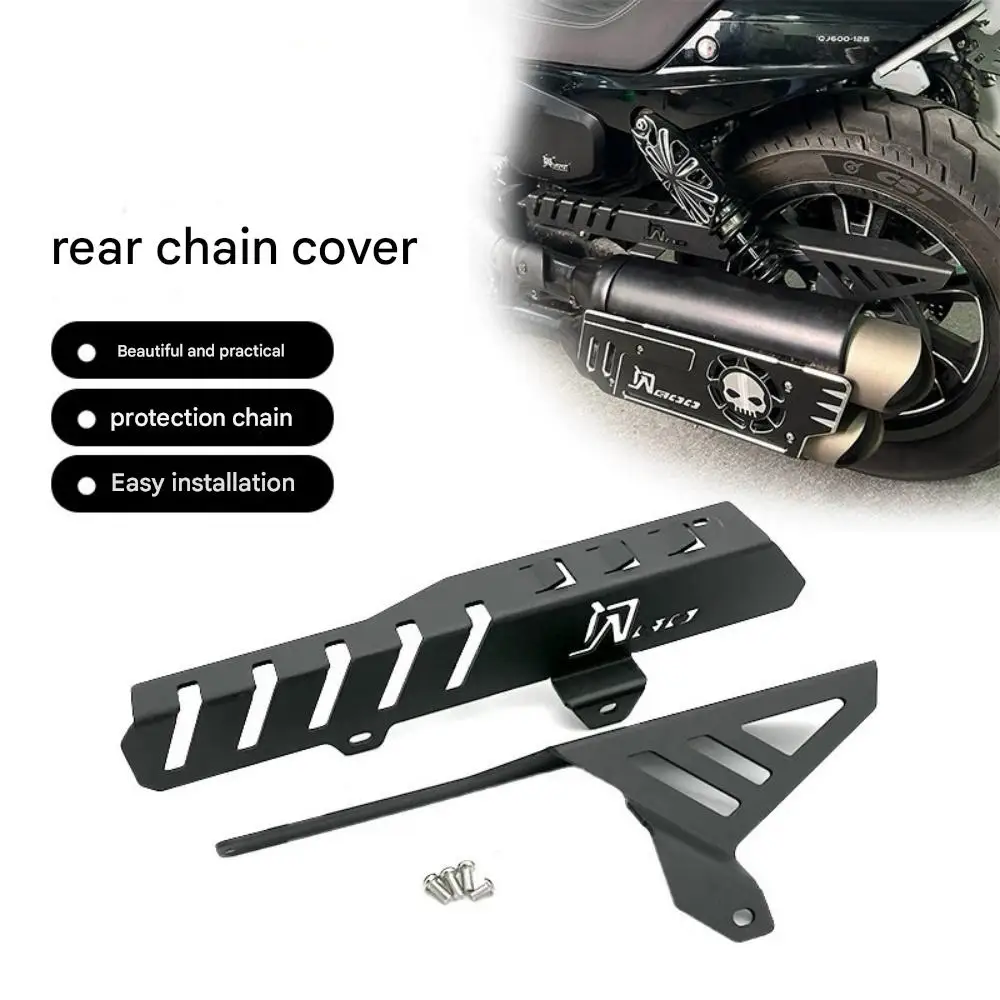For QJMOTOR SRV600 QJ srv600 motorcycle modified rear chain guard chain box decorative cover split chain cover