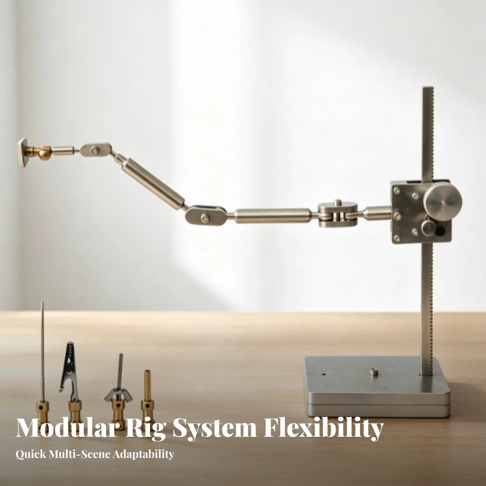 Stop-Motion Stand with Articulated Arm Versatile Armature Stand with Interchangeable Heads Animation Rig Sturdy for Animators