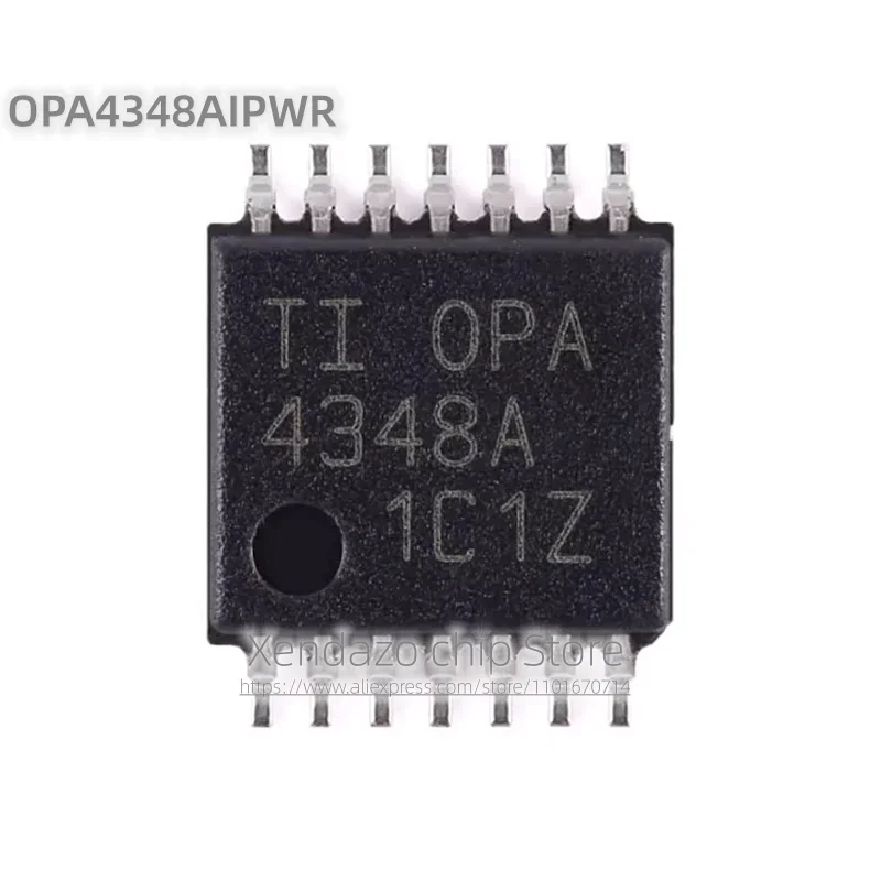 10pcs/lot OPA4348AIPWR OPA4348A 4348A TSSOP-14 package Original genuine Operational amplifier chip