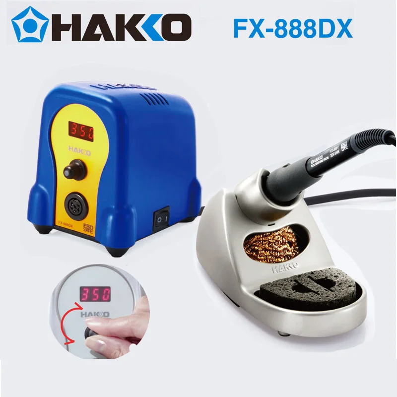 

Паяльная станция HAKKO FX-888DX с цифровым дисплеем, импортная, оригинальная, промышленного класса, для ремонта и пайки