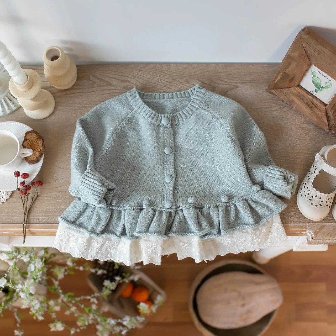 MILANCEL 1-7 Jahre Kinderpullover mit Umlegekragen, warme Strickkleidung für Mädchen, Baumwollpullover für Jungen, Strickkleidung für Mädchen. – Detail 17